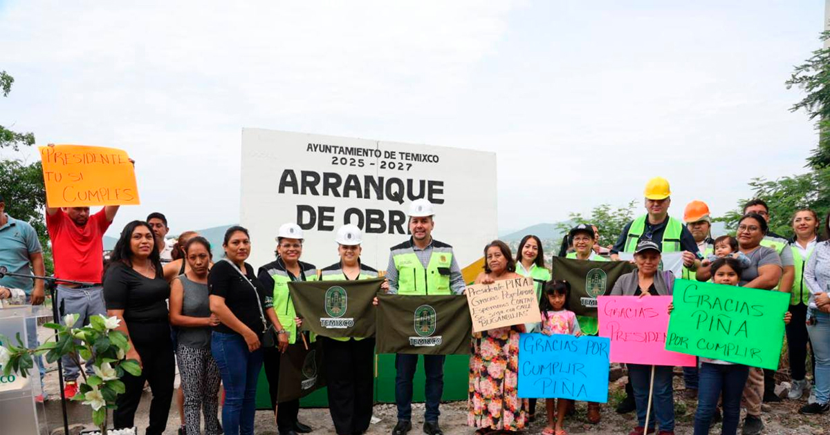 Temixco Lanza Paquete de Inversión en Infraestructura para Elevar la Competitividad y Calidad de Vida