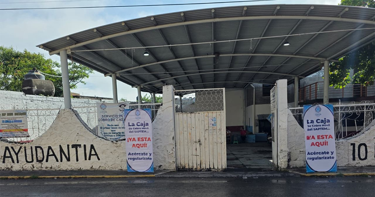 SAPTEM acerca Caja de Cobro Móvil a la colonia Diez de Abril