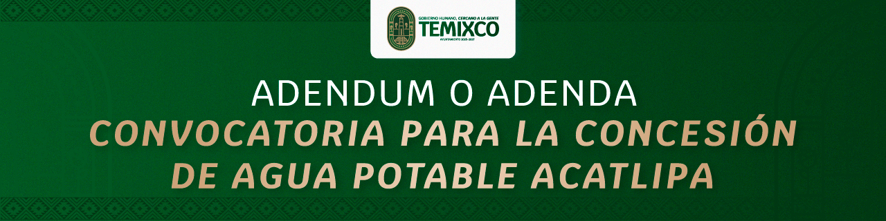adendum o adenda convocatoria