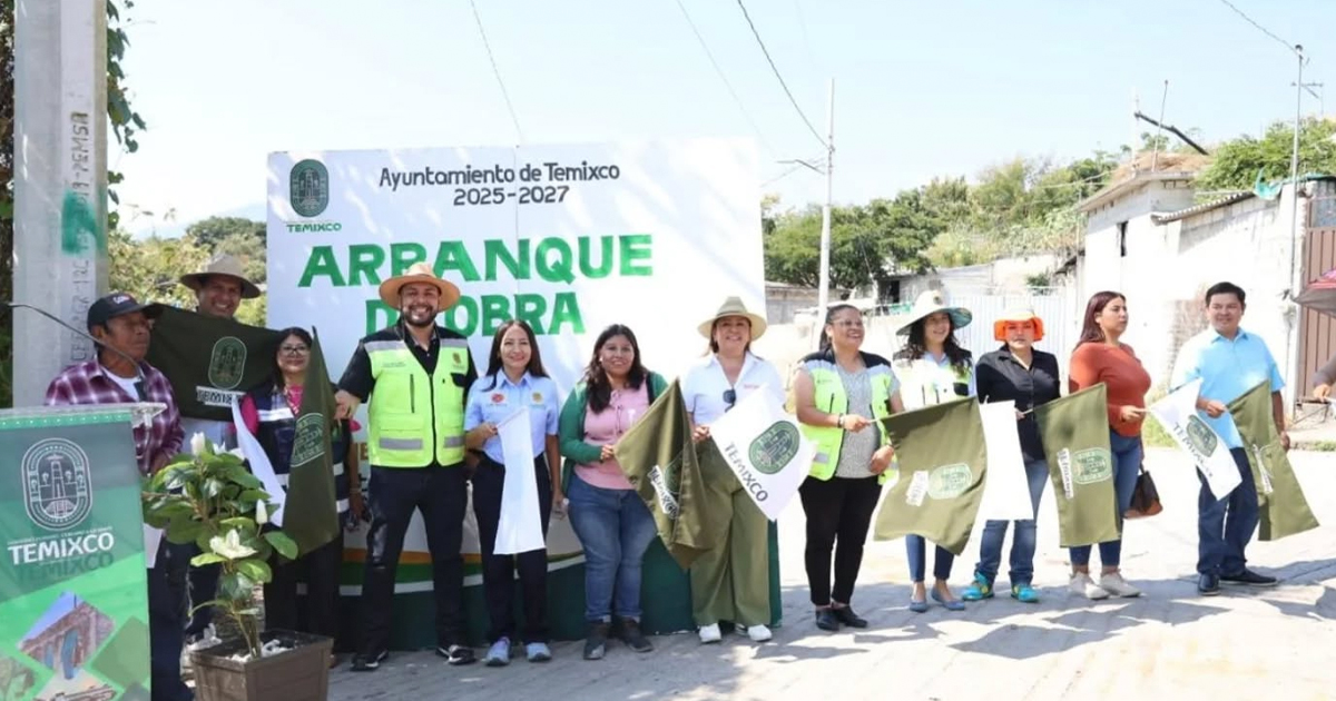 Arranca H. Ayuntamiento paquete de obras en Cuentepec, Santa Cruz Milpillas y Punta Verde; llevarán agua, un puente y electrificación