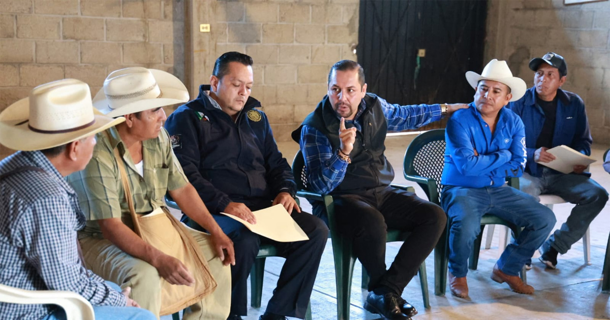 Dialoga H. Ayuntamiento de Temixco con ejidatarios y comuneros de Cuentepec para reforzar la seguridad y el bienestar