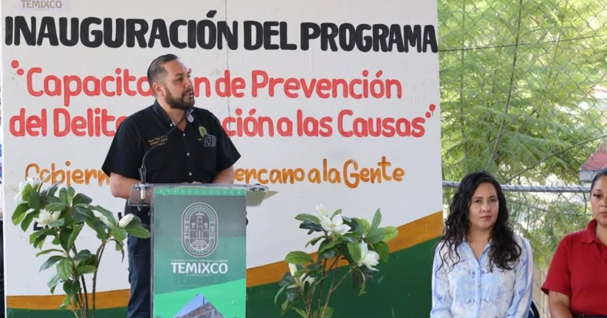 Inicia en Cuentepec Programa de Capacitación para la Prevención del Delito; encabeza Alcalde la inauguración