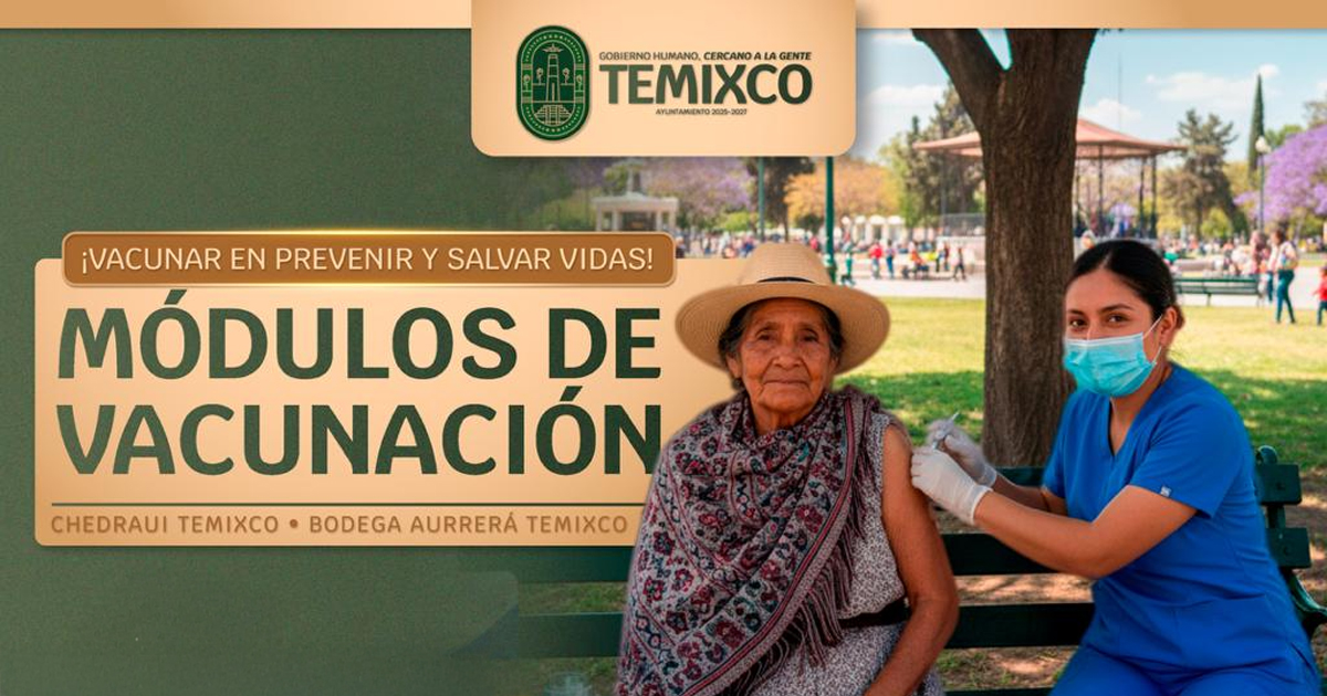 Anuncia H. Ayuntamiento jornada de vacunación contra Influenza, SRP y Neumococo este fin de semana