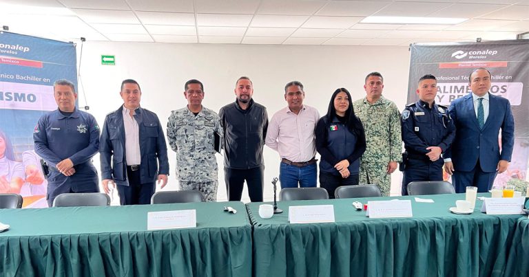 Es Temixco sede de la Mesa de Coordinación de Paz; recibe Alcalde Israel Piña Labra a fuerzas federales y estatales