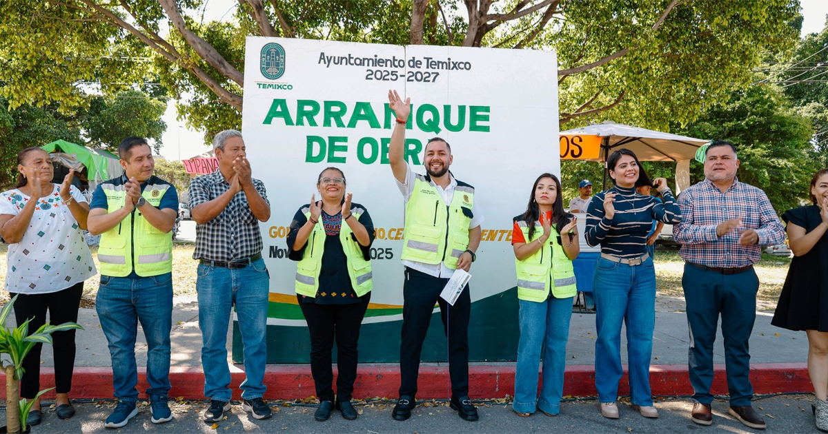 Inician obras en Temixco: más seguridad vial en Miguel Hidalgo y apoyo al campo en Tetlama y Cuentepec